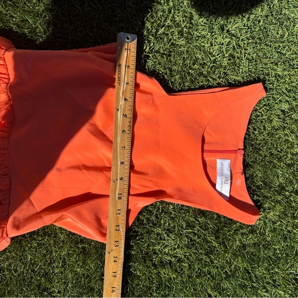 Amanda Uprichard Dress Orange Small - Picture 4 of 5
